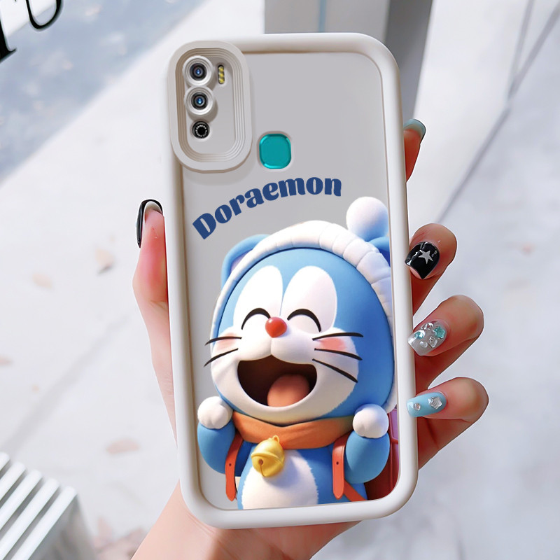 เคสสำหรับ Infinix Hot 11 Play Hot 10 Play Hot 9 Play เคสโทรศัพท์แมวเย็บสามสีซิลิโคนกันกระแทก