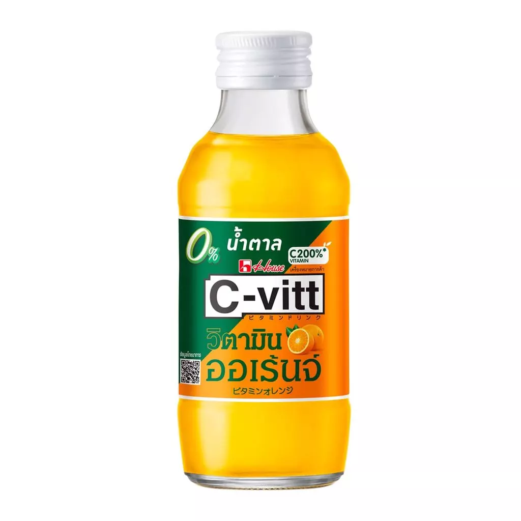 [สินค้าส่งด่วน] ซี-วิท เครื่องดื่มวิตามินออเร้นจ์ น้ำตาล 0% 140 มล.