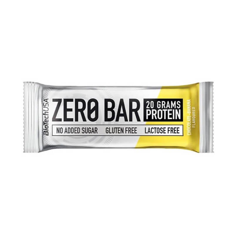โปรตีนบาร์ BioTech USA Zero Bar รสช็อกโกแลตกล้วย 50g กลูเตนฟรี ปราศจากแลคโตส BioTech Protein Bar