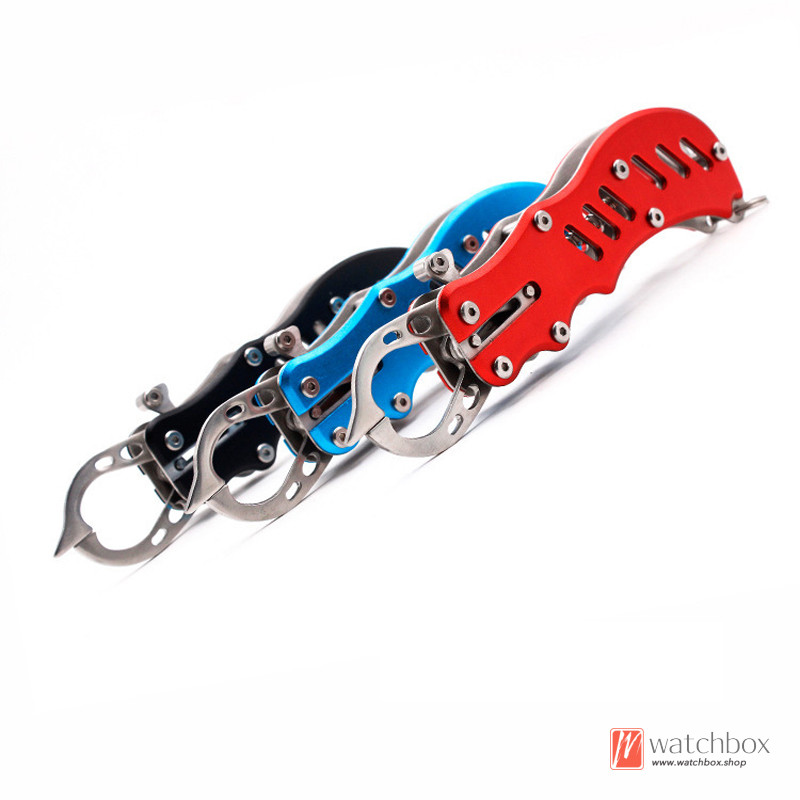 Fish Lip Grabber Holder Tool Stainless Steel Gripper Fishing Clamp Ergonomic Fish Lip Gripper for Cr