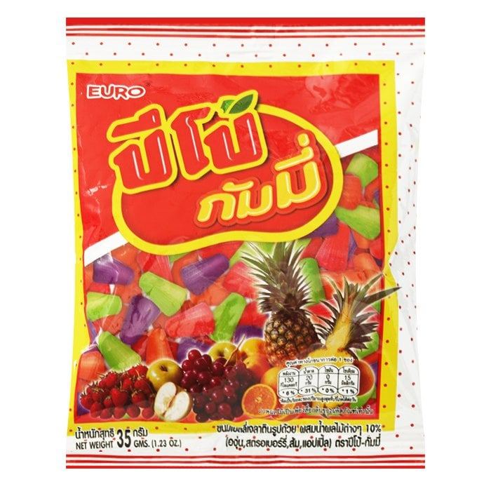 [สินค้าส่งด่วน] ปีโป้ กัมมี่รูปถ้วยผสมน้ำผลไม้ต่างๆ 35 ก.