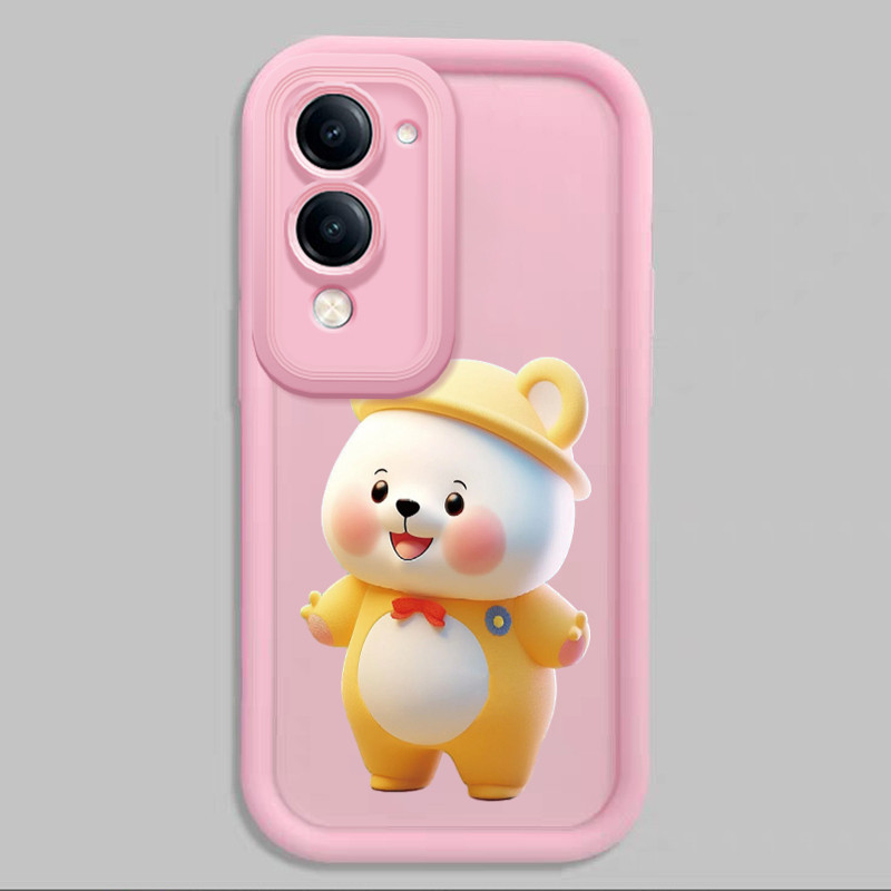 เคส Hp สําหรับ VIVO Y04 Y29s 5G Y19 5G T4 Lite 5G Case Small Yellow Bear กําลังเทรนด์เคสซิลิโคน Cesi