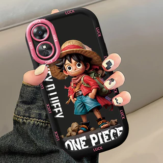 เคสสำหรับ OPPO A17 A17K เคสโทรศัพท์ตัวละครในอนิเมะซิลิโคนกันกระแทก