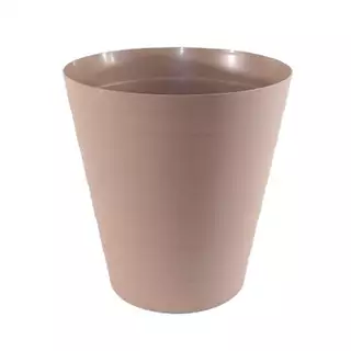 DECOS ถังขยะพลาสติกกลม ขนาด 12 ลิตร ซีรี่ส์ LAYER รุ่น 52181 สีน้ำตาลอ่อน |BAI|