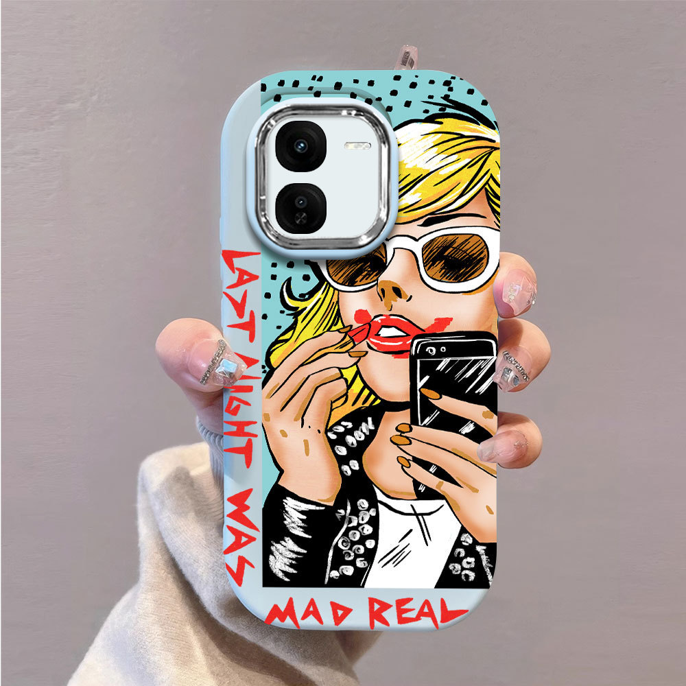 Vivo IQOO Z9 LITE Z9X U6 U5 U5E Z1X 13 5G NEO U5X Z7I U10 U3X U3 U20 U1X ล่าสุด cellphone ปลอก hp ภา