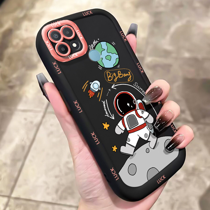 เคสสำหรับ OPPO A15 A15s A35 4G เคสโทรศัพท์มนุษย์อวกาศซิลิโคนกันกระแทก - รูปที่ 5