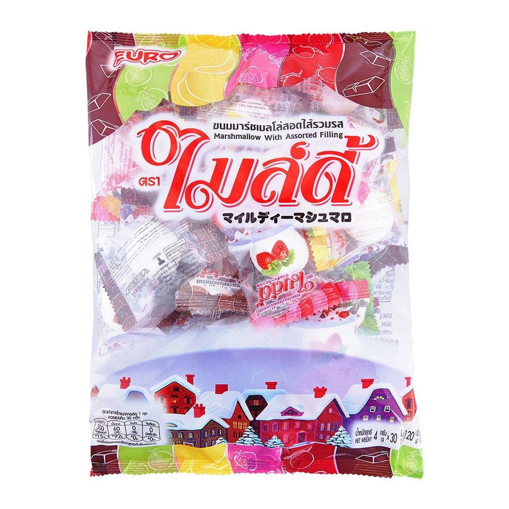 [สินค้าส่งด่วน] ไมล์ดี้ มาซเมลโล่ รวมรส 120 ก.