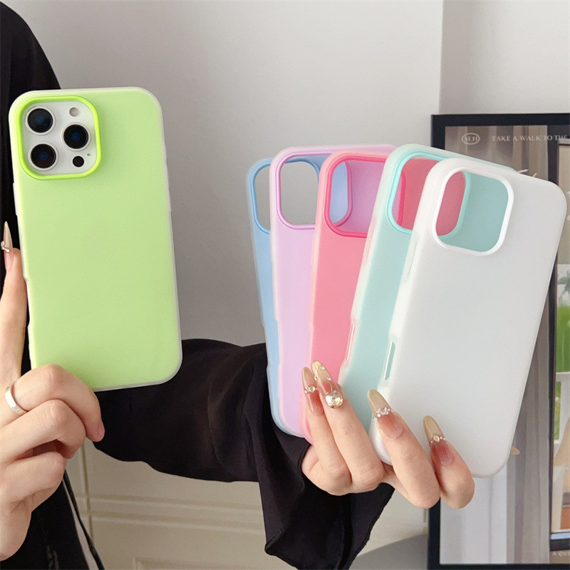 HP ล่าสุด 2025 Jelly Color 2 In 1 Senlin Case เคสใหม่ Oppo C85 Pro A6 A6x A3X A6 Pro Reno 14F 14 5G 
