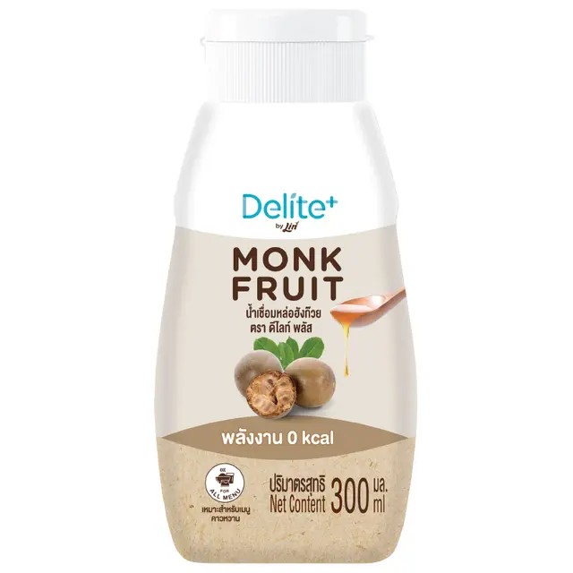 🎋 ดีไลท์พลัสน้ำเชื่อมหล่อฮั้งก๊วย 300มล. 🎡 Delite Plus Monk Fruit Syrup 300ml. 🎠 อย. 88-5-92963-0-18