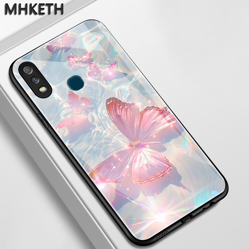 เคสสำหรับ VIVO Y11 2019 Y3 2019 เคสกระจกลายผีเสื้อ