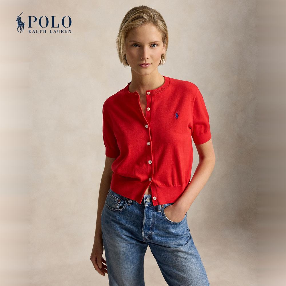 Polo Ralph Lauren เสื้อคาร์ดิแกนผู้หญิง รุ่น WMPOSWENDW20597 สีแดง