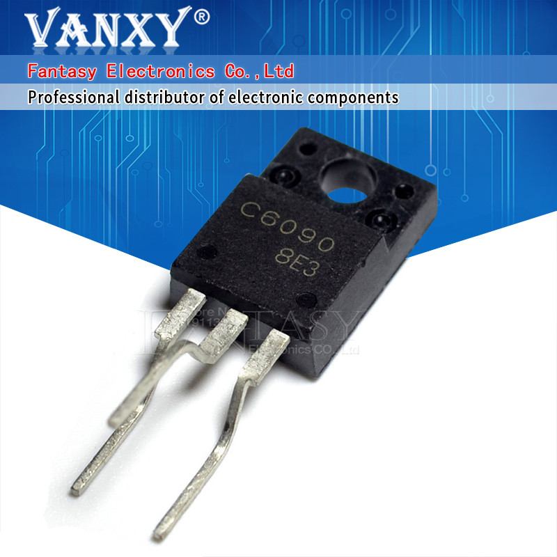 10pcs 2SC6090LS TO 220F C6090 ถึง 220 2SC6090 TO220F 6090LS ท่อสายเดิมแท้