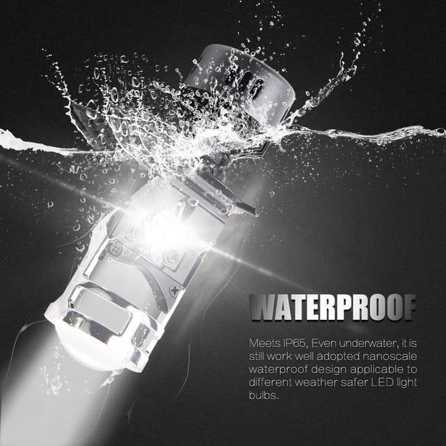 CAHAYA มินิโปรเจคเตอร์ Led H4 ไฟสีเหลืองโคมไฟรถยนต์