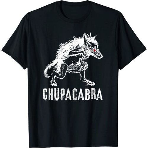 เสื้อยืดผ้าฝ้ายผู้ชาย Chupacabra Folklore Cryptid Monster Tee เสื้อยืด S-5xl 4XL , 5XL , 6XL