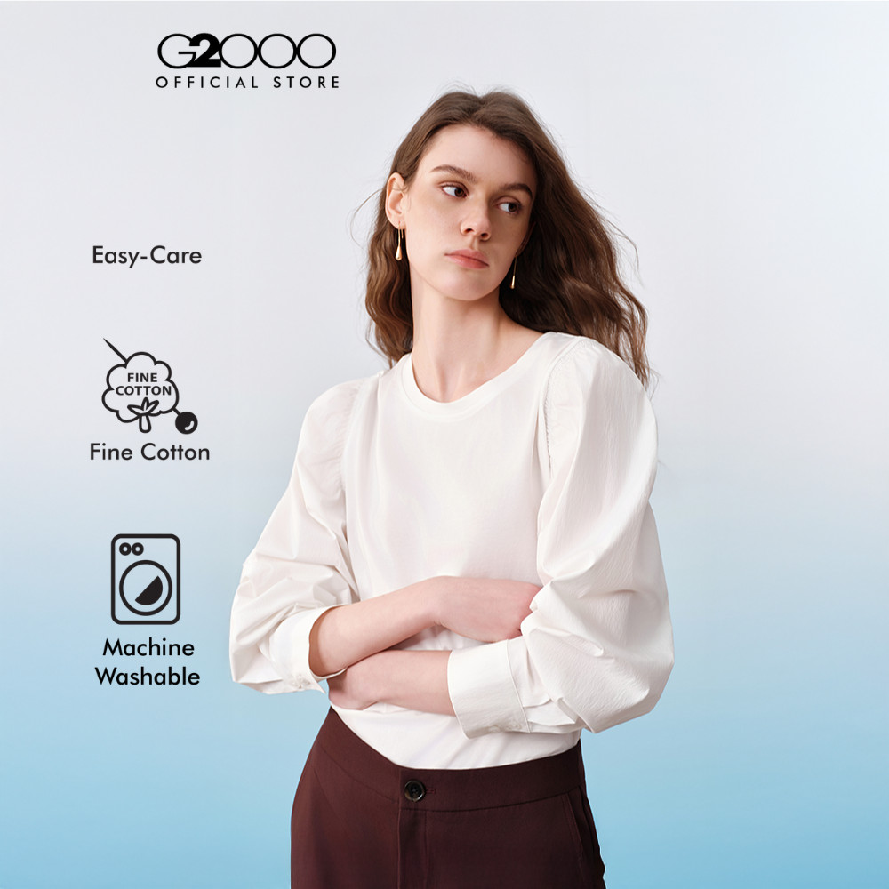 G2000 เสื้อเบลาส์สำหรับผู้หญิง ทรง Relaxed Fit รุ่น 61243757