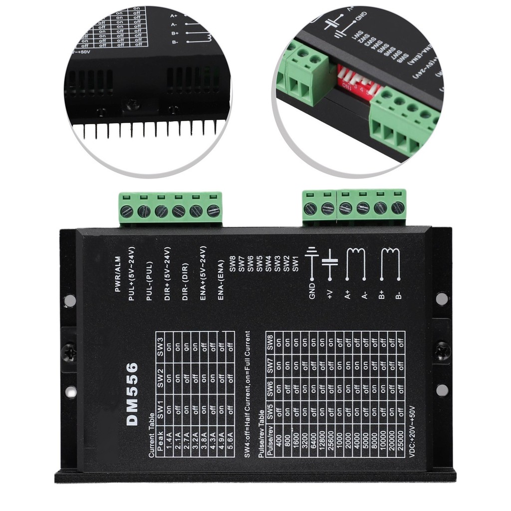 JOY-xStep Motor Driver DM556 Suitble สําหรับ Stepper Motor สําหรับ Nema17 สําหรับ Nema23