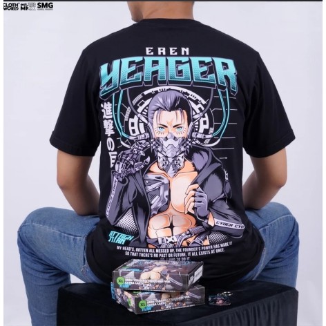เสื้อยืด Eren Yeager Cyberpunk Version