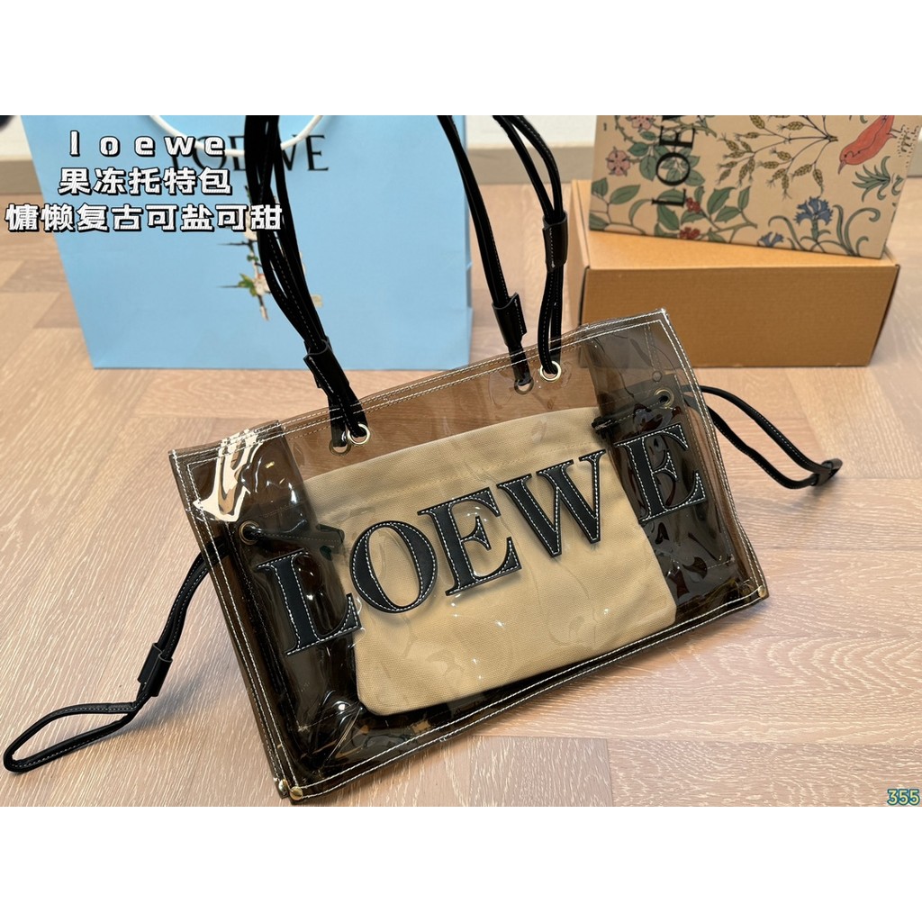 Loewe1333 Lazy Retro Transparent Tote Bag