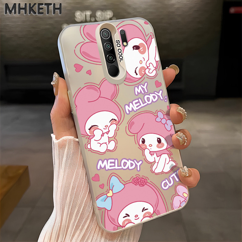 MHKETH เคสสำหรับ Xiaomi Redmi 9 Prime 9A 9T 9C NFC 10A POCO C3 C33 M2 เคสโทรศัพท์ผู้หญิงเคลื่อนไหวน่ารัก