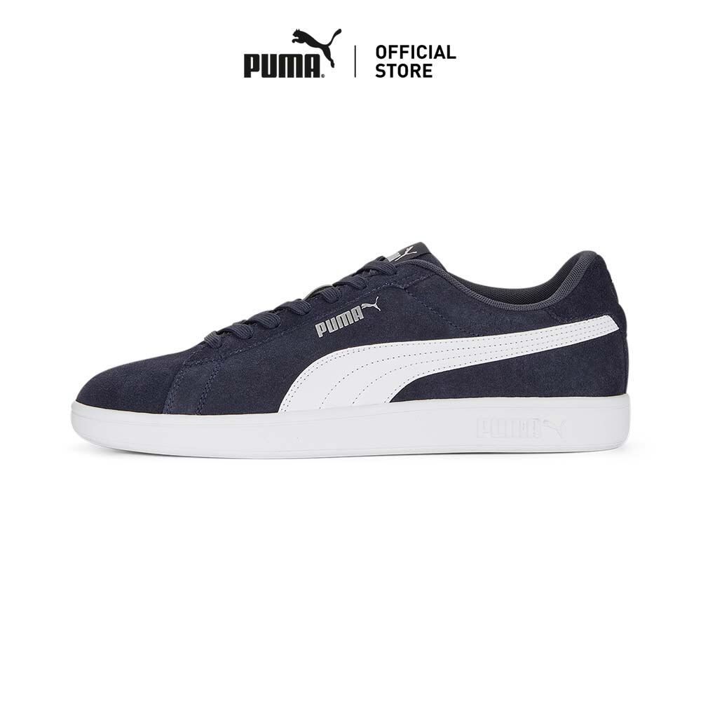 PUMA Basics รองเท้าผ้าใบ Smash 3.0 สีฟ้า - 39098403