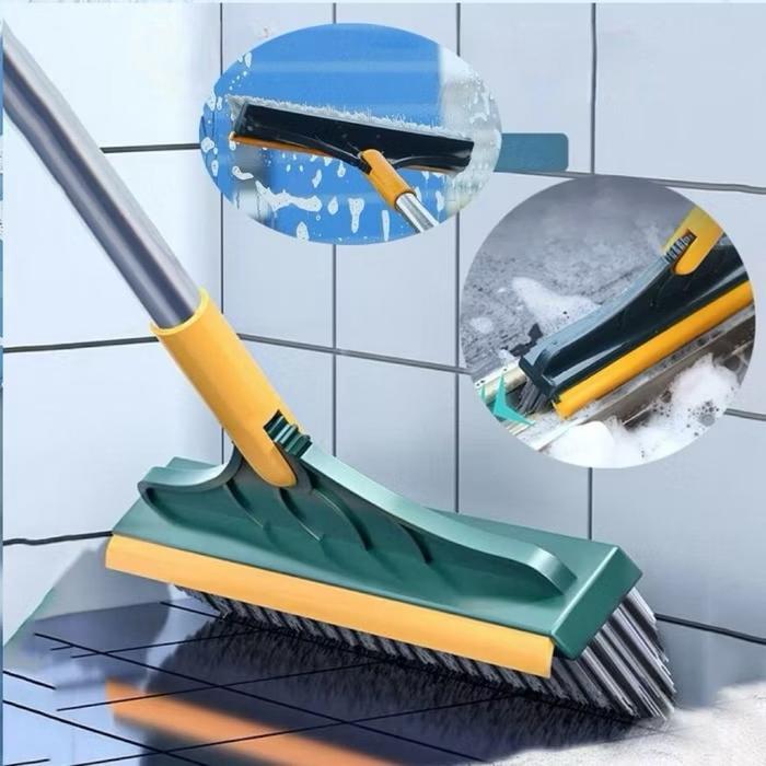 (OP) 2IN1 WIPER TOILET BRUSH / 2 IN 1 MAGIC BROOM WALL BATHROOM CLEAN TOILETING BRUSH