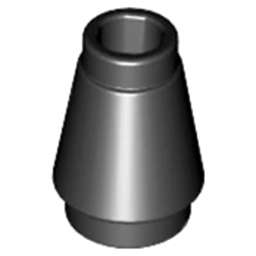 Brick2cube Part - Cone 1 x 1 with Top Groove - 4589b
