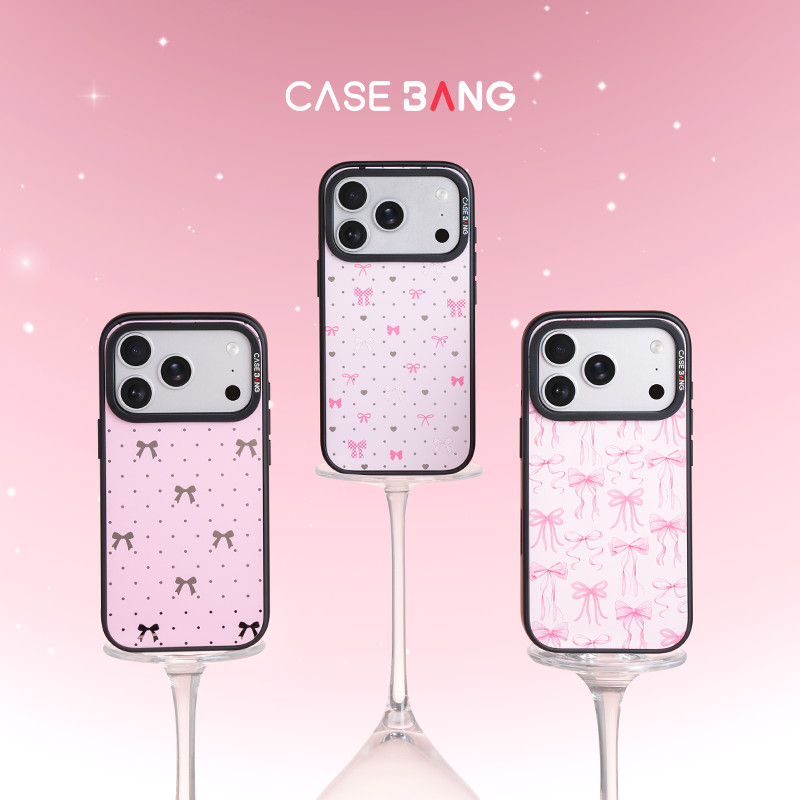 CASEBANG Ballet Bow Series เคสแม่เหล็ก ImagiSnap, เปลี่ยนกลับ, ป้องกันการตกกระแทกทหาร, เข้ากันได้กับ iPhone 15-17
