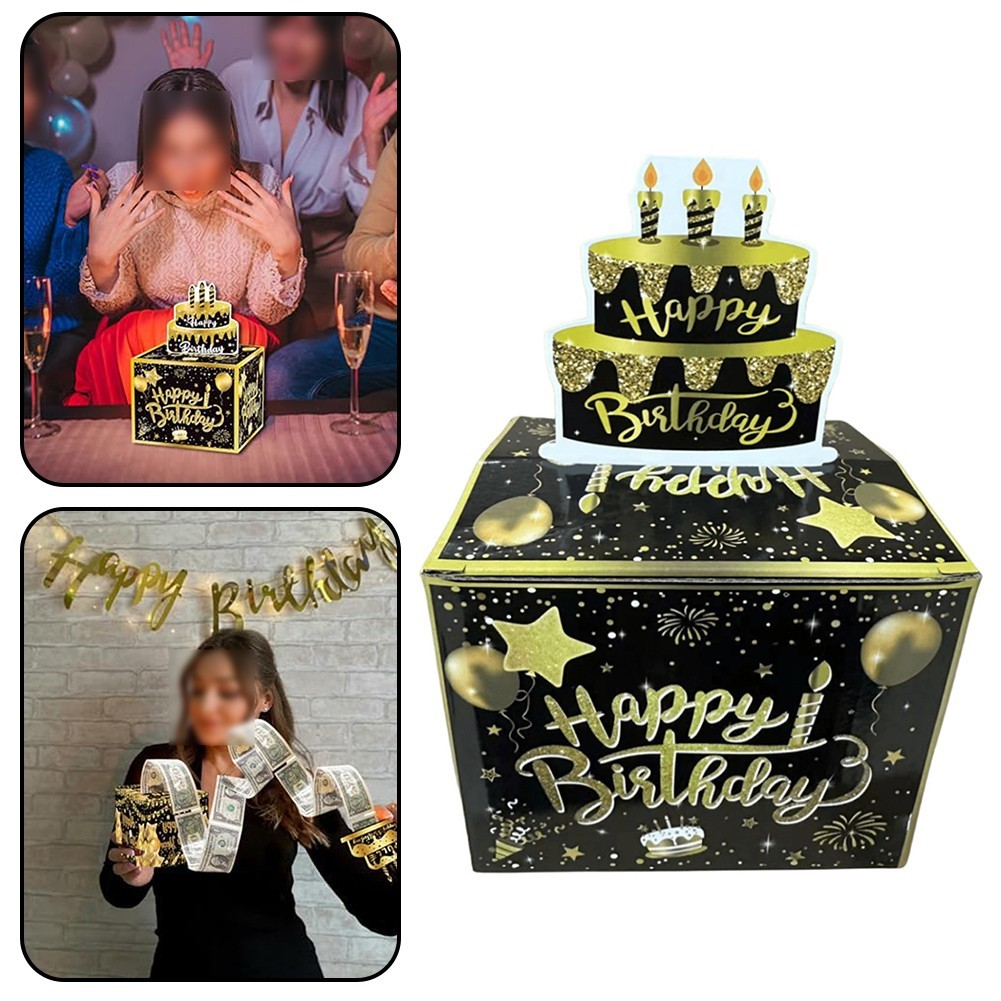 JOY-xBirthday Party Decorative Present Box Surprise Present Box Decorative