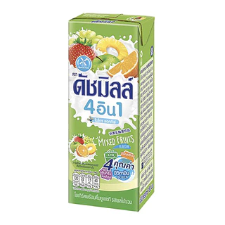 [สินค้าส่งด่วน] ดัชมิลล์ นมเปรี้ยวพร้อมดื่มยูเอชที รสผลไม้รวม 180 มล.
