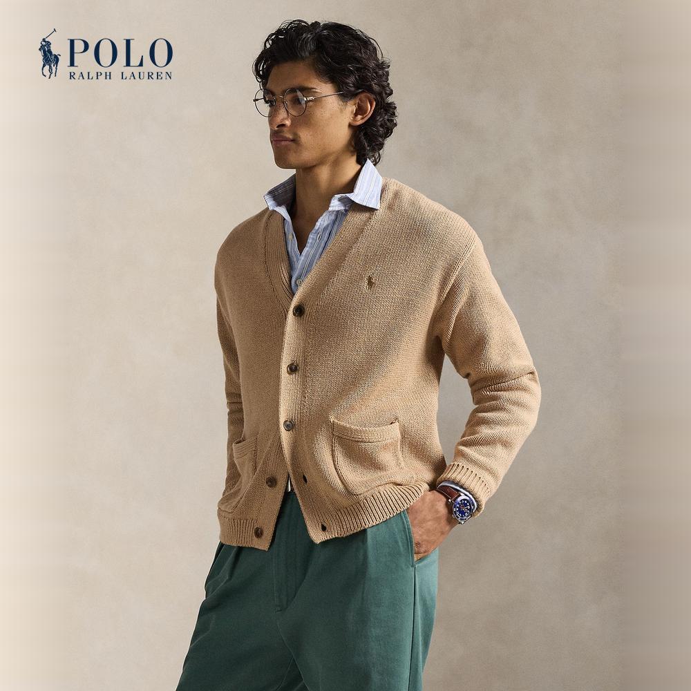 Polo Ralph Lauren เสื้อคาร์ดิแกนผู้ชาย รุ่น MNPOSWE16822640 สีเบจ