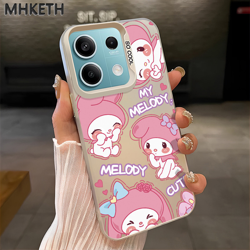MHKETH เคสสำหรับ Xiaomi Redmi Note 13 4G Note 13 Pro 5G Poco X6 5G เคสโทรศัพท์ผู้หญิงเคลื่อนไหวน่ารัก