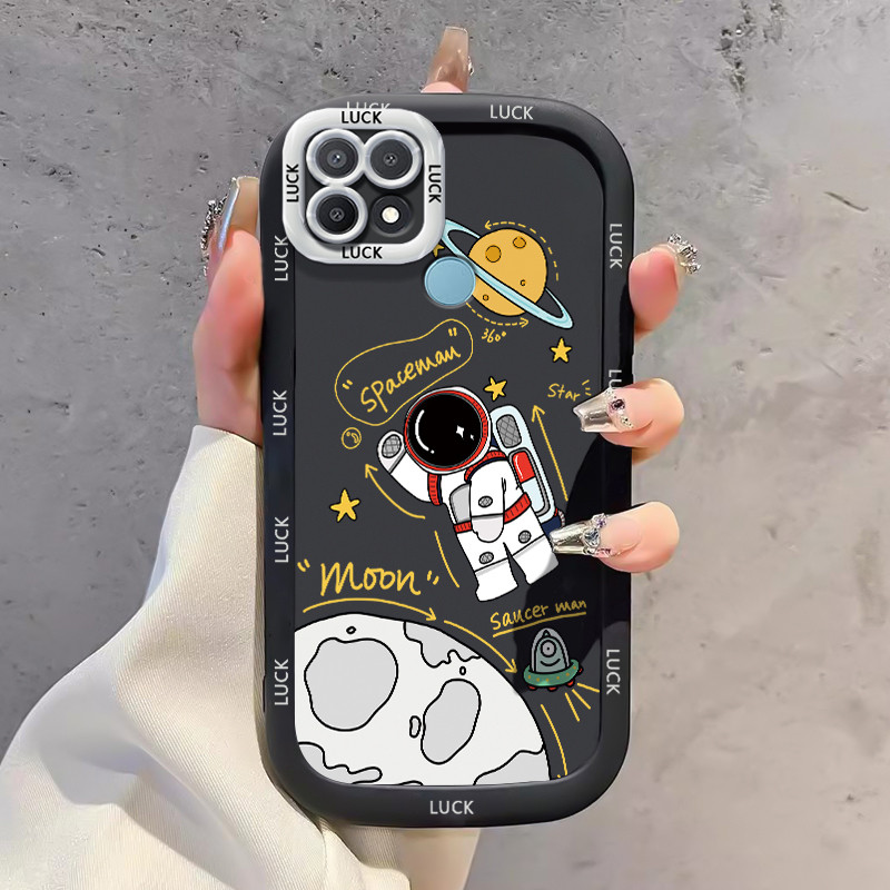 เคสสำหรับ OPPO A15 A15s A35 4G เคสโทรศัพท์มนุษย์อวกาศซิลิโคนกันกระแทก - รูปที่ 7