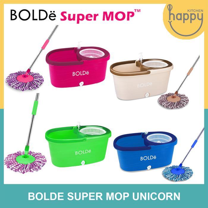 Bolde Super Mop Unicorn ไม้ถูพื้น Spin Mop อัตโนมัติ Spin Mop ไม้ถูพื้น Spin Mop Bolde