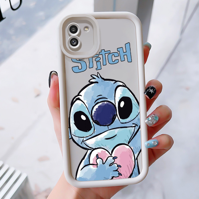 เคสสำหรับ Samsung Galaxy A03 เคสโทรศัพท์เย็บสามสีซิลิโคนกันกระแทก