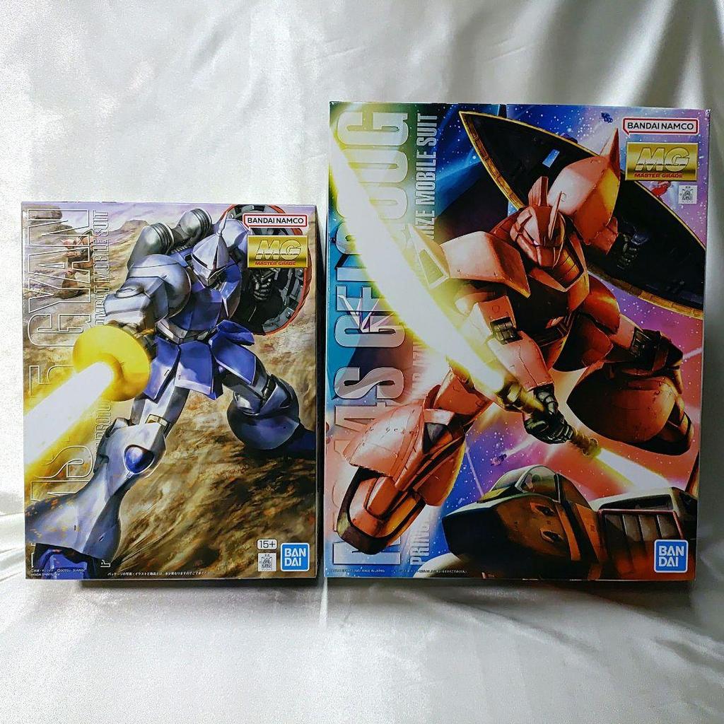 【Direct from Japan】ชุด MG Gyan และ Gelgoog ที่ยังไม่ได้ประกอบ【Japan Exclusive】