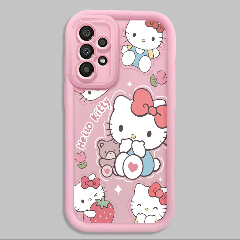 เคสสำหรับ Samsung Galaxy A33 5G A34 5G A53 5G A54 5G A23 A32 เคสโทรศัพท์แมวน่ารักสามสีซิลิโคนซอฟต์เชลล์ครบวงจรกันกระแทก