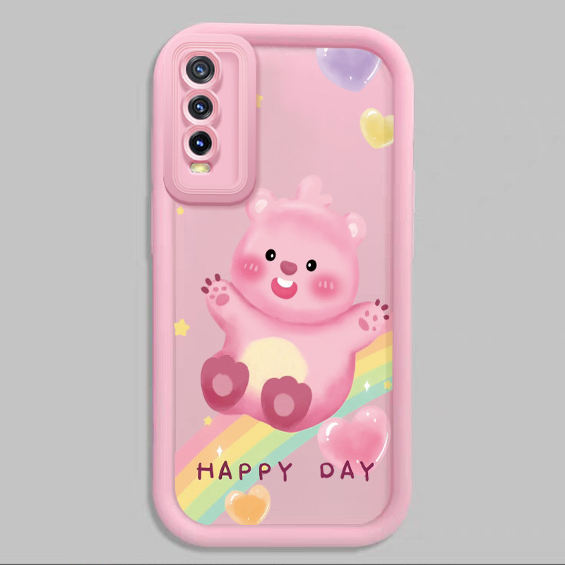 เคสสำหรับ VIVO Y20 Y20s Y20i Y20T Y12s Y12a Y30G Y11s เคสโทรศัพท์บีเวอร์น่ารักซิลิโคนซอฟต์เชลล์ครบวงจรกันกระแทก