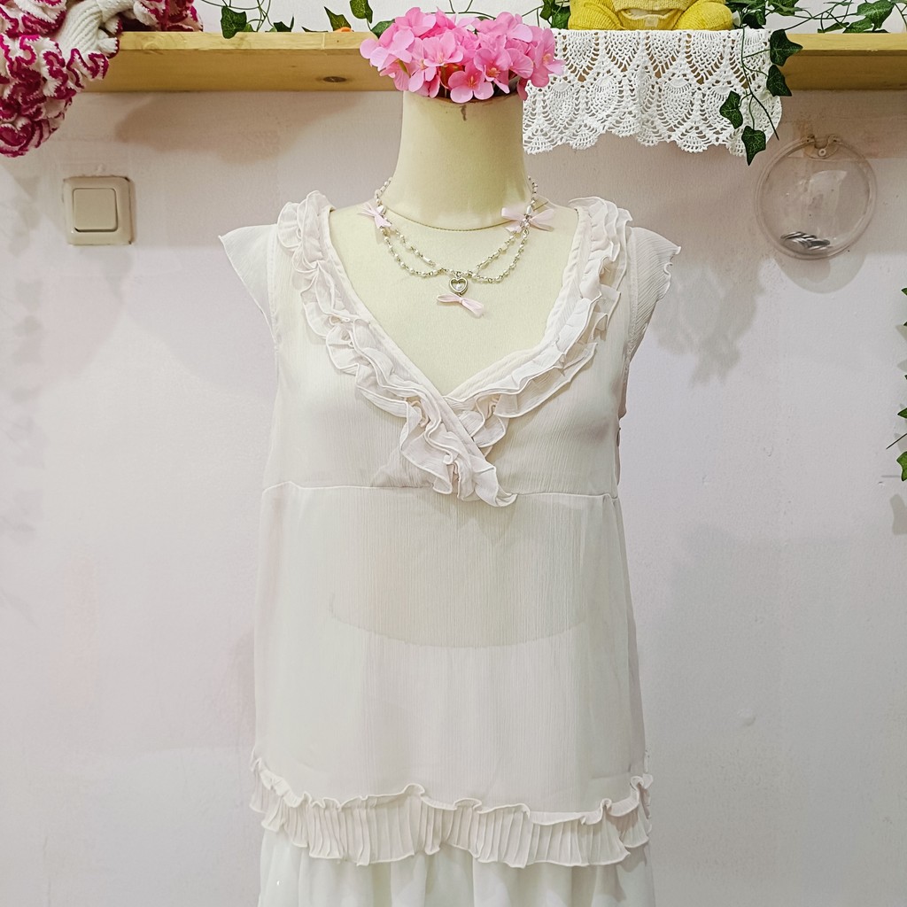 เสื้อท็อปข้าวโพดฮาราจูกุ – Ecruefill Japan Mori Kei Kawaii