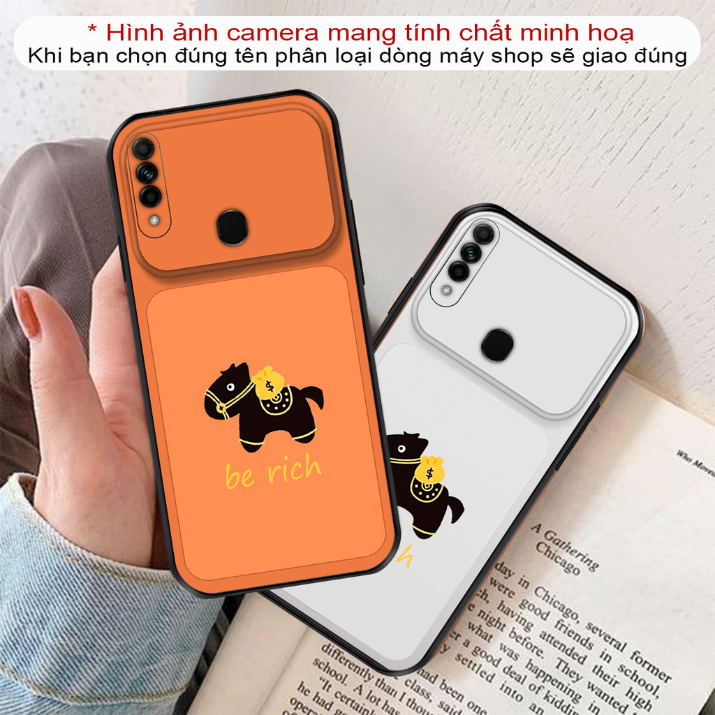 เคสยืดหยุ่นพิมพ์แบนสําหรับOppo A31 A8 A91 RENO 3 PRO Luckyน่ารักม้าสําหรับTet 2026