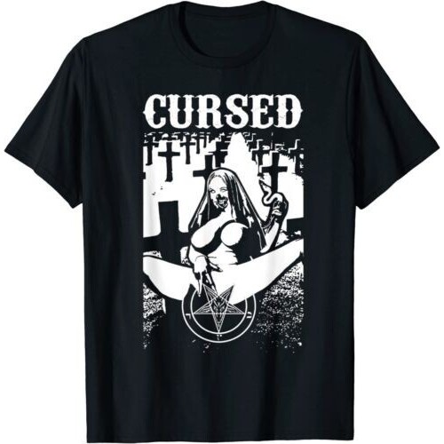ใหม่ล่าสุด Unholy Nun เซ็กซี่สาปในเสื้อยืด Cemetery