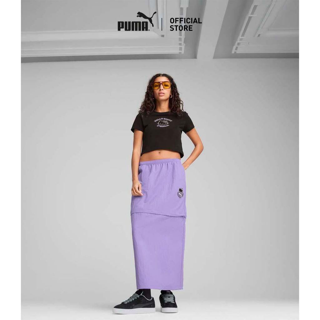 PUMA Prime/Select เสื้อยืดผู้หญิงลายกราฟิก PUMA X HELLO KITTY AND FRIENDS สีดำ -