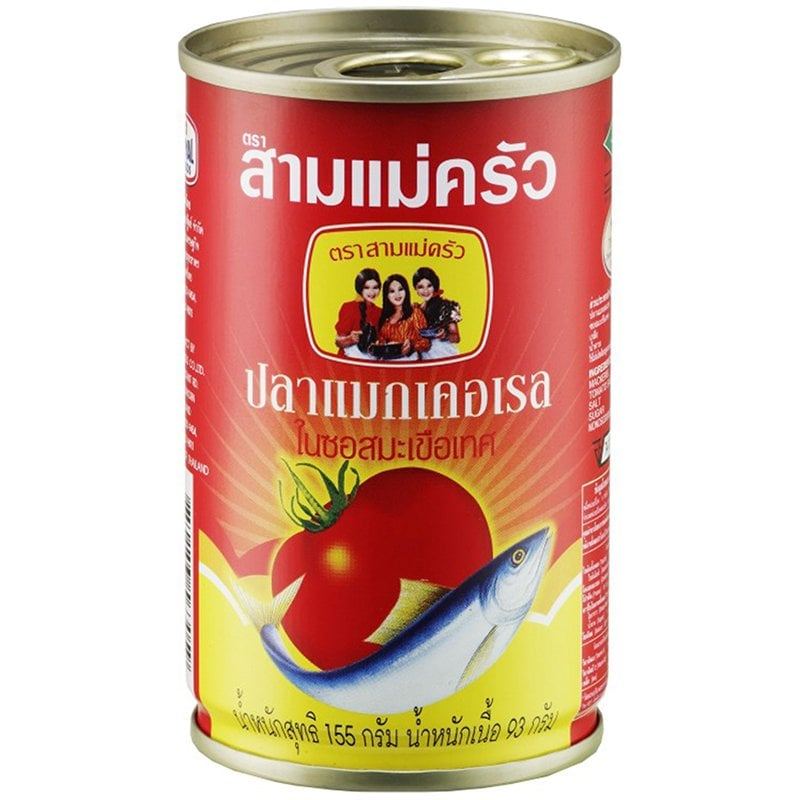 [สินค้าส่งด่วน] สามแม่ครัว ปลาแมคเคอเรลในซอส ขนาด 155 ก.