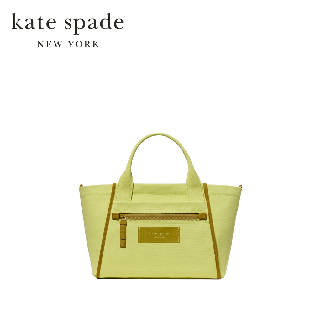 Kate Spade New York กระเป๋าโท้ท/กระเป๋าทรงสี่เหลี่ยมรุ่น Dash Canvas Tote Bag KN953 301 สี Bosc Pear