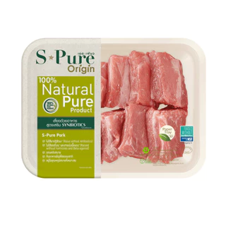 เอสเพียว ซี่โครงหมูสไลด์ 400 ก. (แช่แย็น) S-Pure Spare Rib Slice 400 G. (Chill)