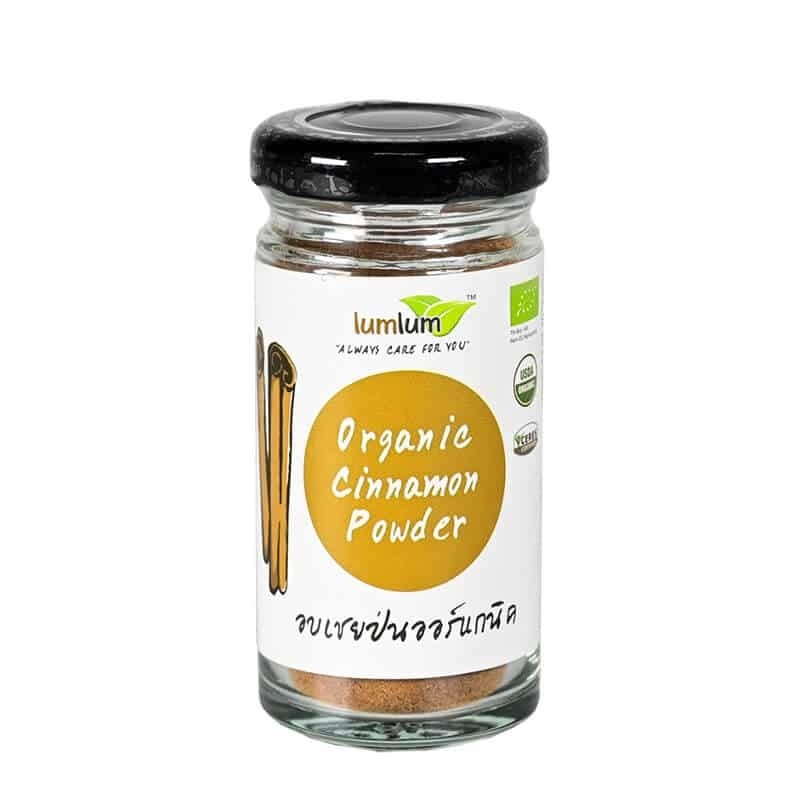 ผงอบเชย ออร์แกนิค ลำลำ 30g USDA รับรอง กลูเตนฟรี วีแกน Lumlum Cinnamon Powder Organic Vegan