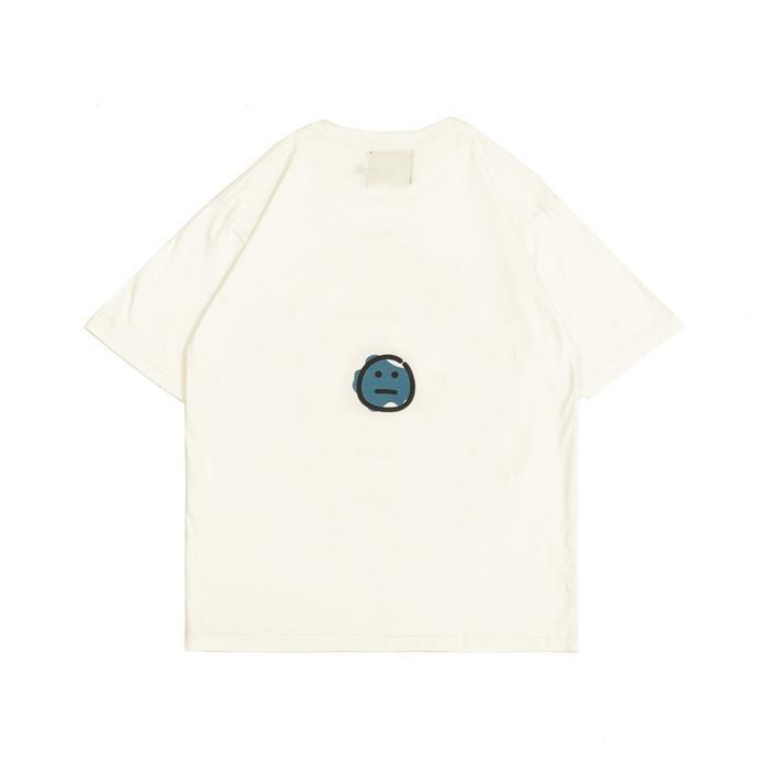 Faith Fade Big Pokey Broken White Oversize Tee