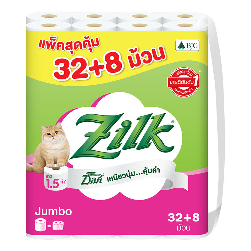 ซิลค์ จัมโบ้ กระดาษชําระ 32+8 ม้วน 106112