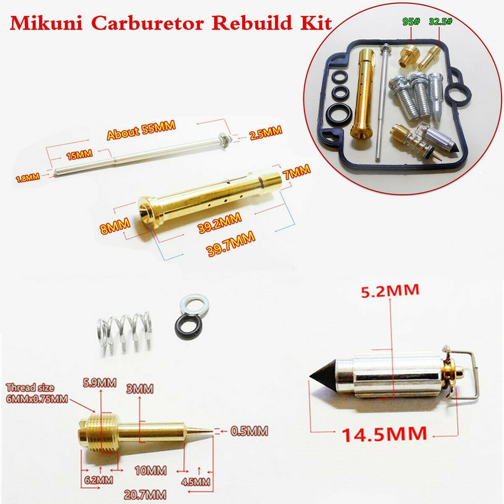 [C1O] 1 ชุดสําหรับ Mikuni คาร์บูเรเตอร์ซ่อม Rebuild Parts สําหรับ Bandit 400 (GSF400) GK75A