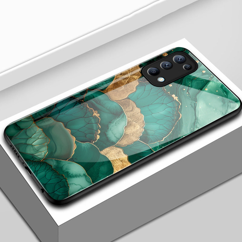 เคสสำหรับ OPPO Reno 5 5G Reno 5G 5G Find X3 Lite เคสโทรศัพท์แบบใหม่สร้างสรรค์เปลือกแก้วกันกระแทก