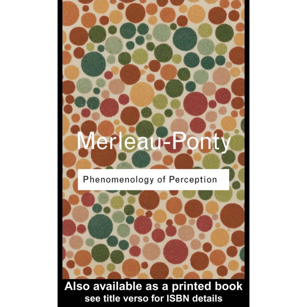 Phenomenology of Perception โดย Maurice Merleau-Ponty [Merleau-Ponty, Maurice]